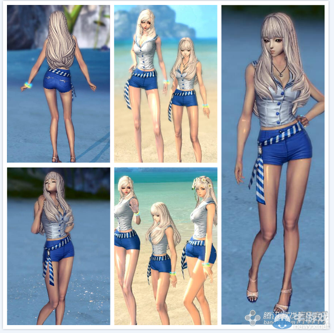 《劍靈》國服新時裝“碧海”——心境如同大海一般