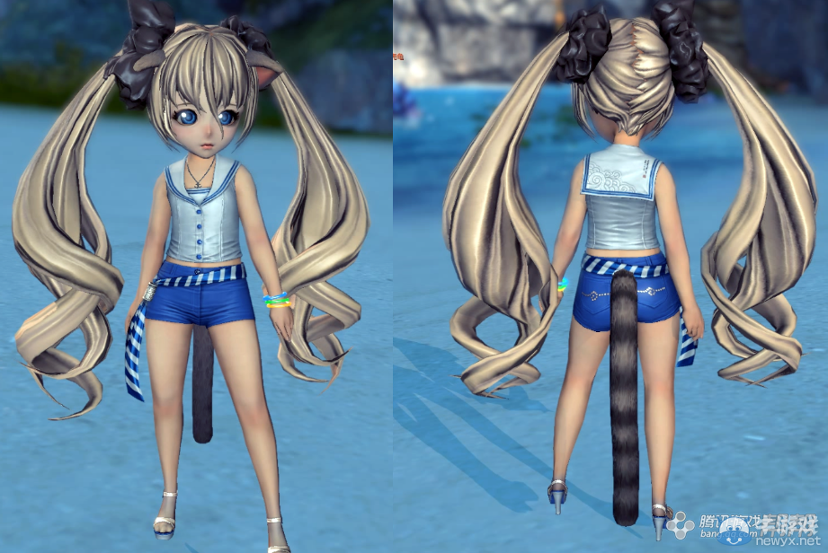 《劍靈》國服新時(shí)裝“碧海”——心境如同大海一般