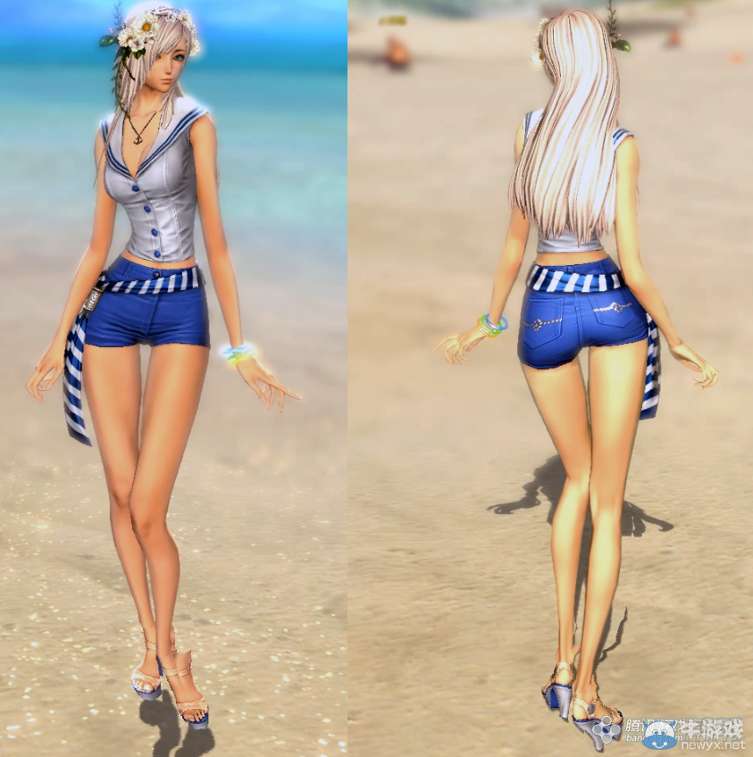 《劍靈》國服新時裝“碧海”——心境如同大海一般