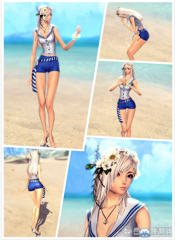 《劍靈》國服新時裝“碧海”——心境如同大海一般