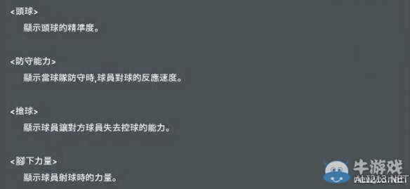 《實(shí)況足球2016》球員屬性介紹