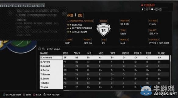 《NBA 2K16》現役、經典球隊的球員盤點攻略