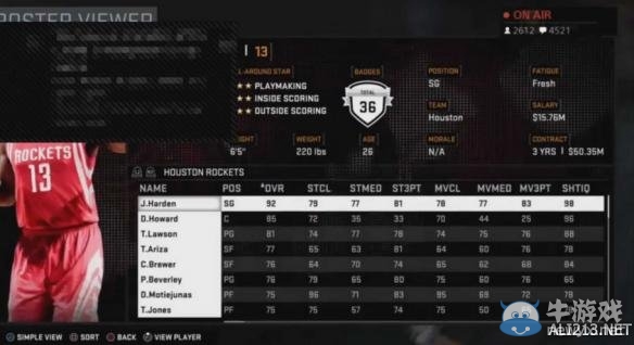 《NBA 2K16》現役、經典球隊的球員盤點攻略
