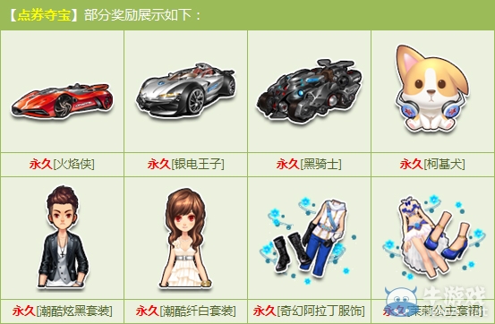 《QQ飛車》黃金周大回饋，點券奪寶再來襲！