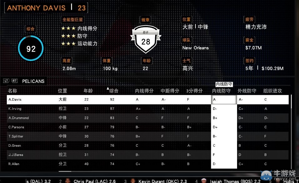 《NBA 2K16》MG模式鵜鶘轉(zhuǎn)會(huì)交易技巧