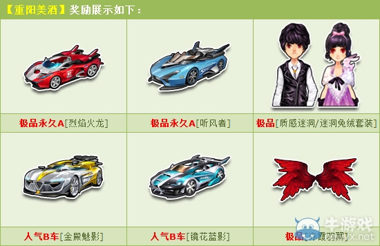 《QQ飛車》2015重陽美酒禮包重新上架