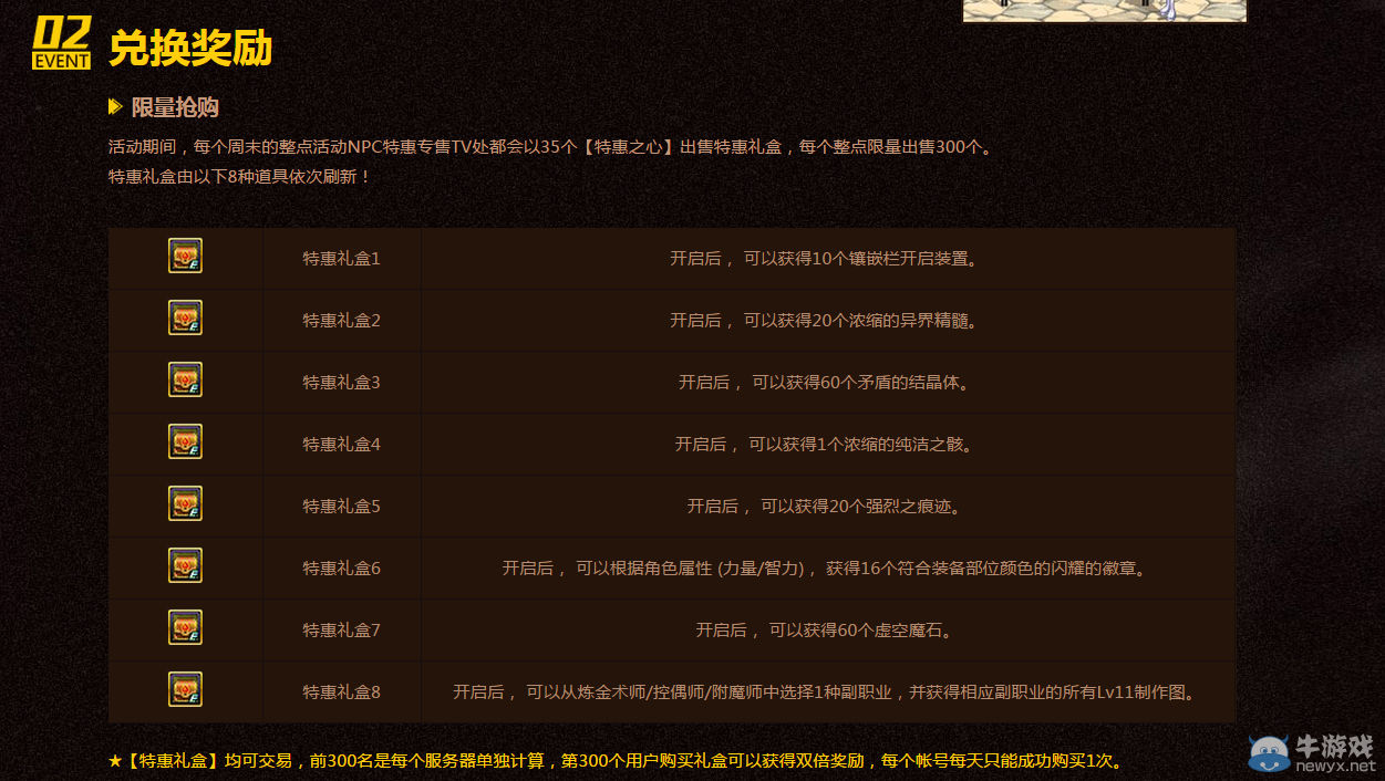 《DNF》限定特惠 周末兌好禮