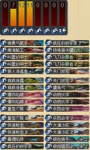 《爐石傳說》探險者協會T7獵卡組