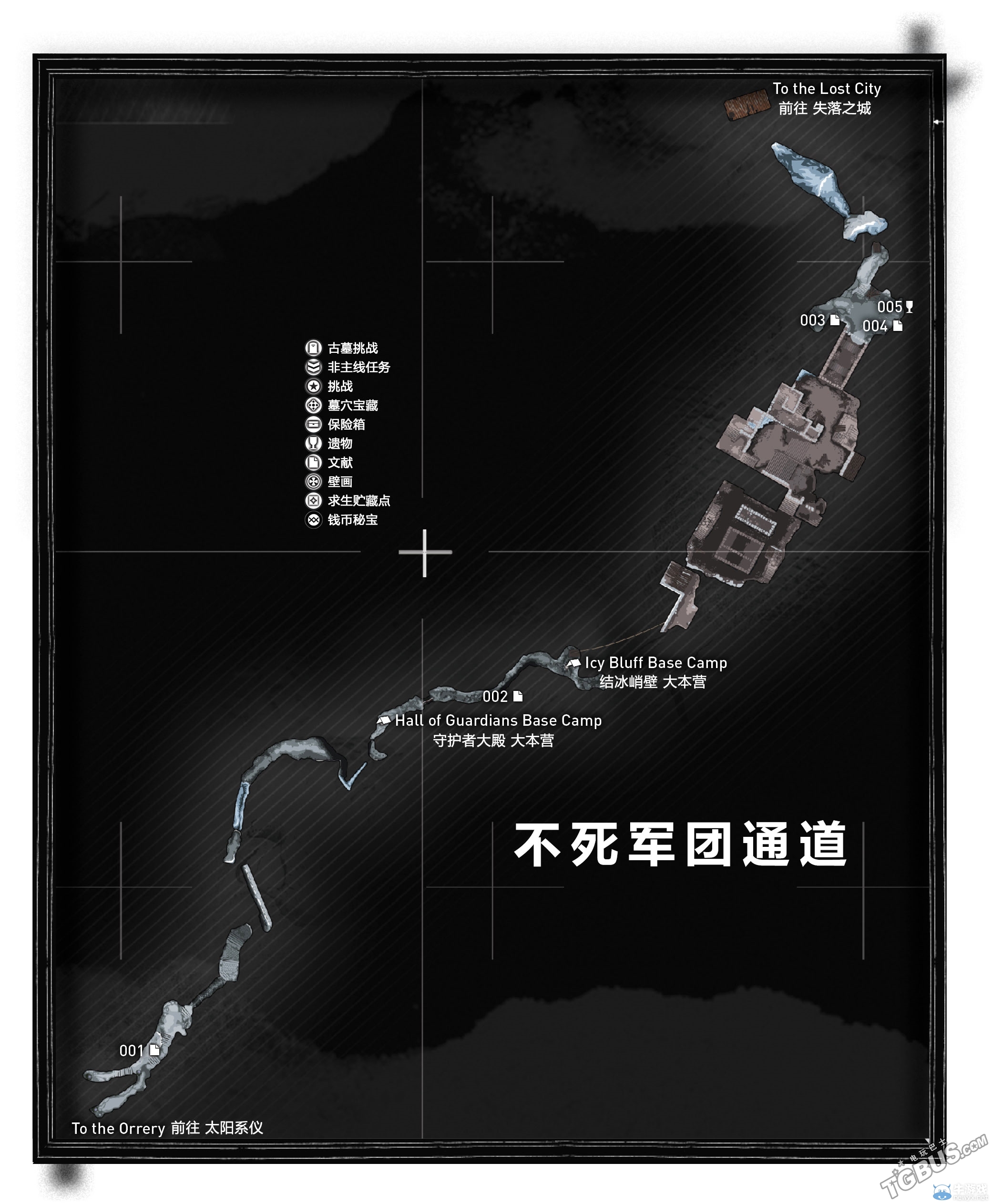 《古墓麗影：崛起》全地圖收集要素一覽
