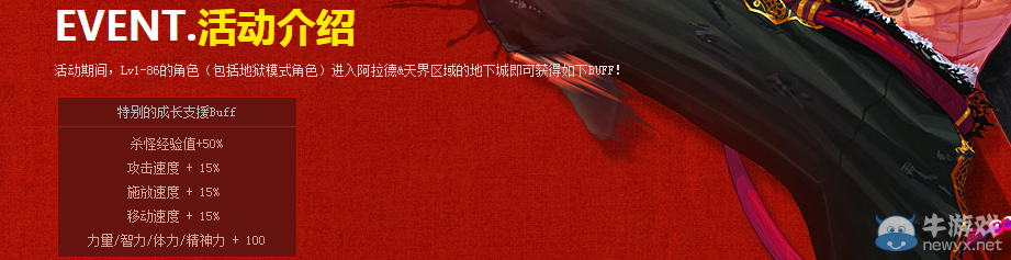 《DNF》成長BUFF助升級