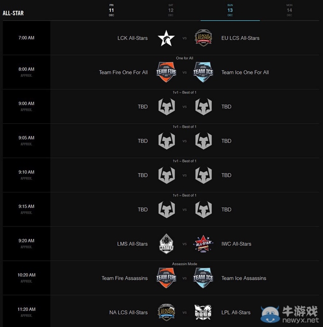 《LOL》2015全明星賽賽程介紹