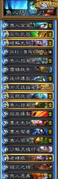 《爐石傳說》探險(xiǎn)者協(xié)會(huì)魚人薩卡組
