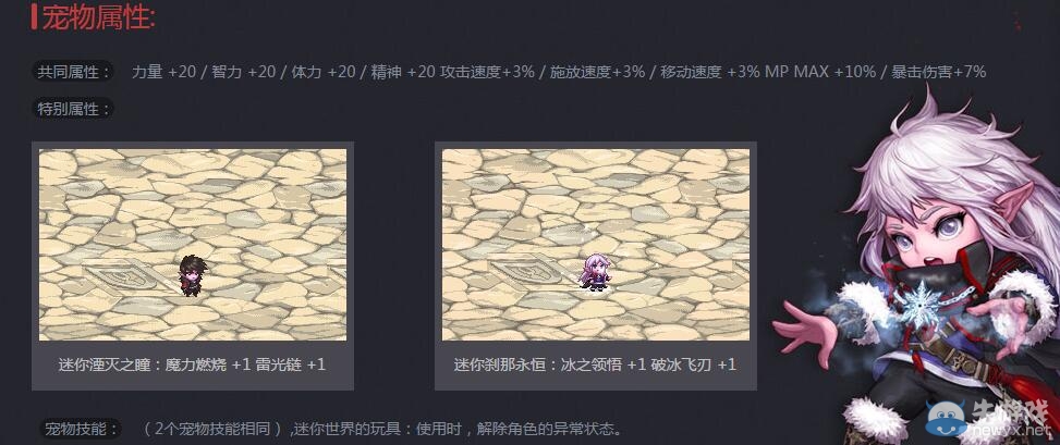 《DNF》男魔法師二覺寵物禮包