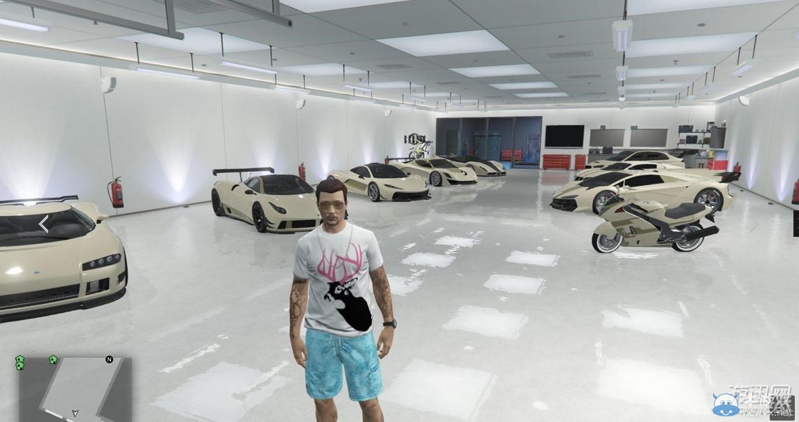 《GTA5》線上權(quán)貴天下日蝕3號(hào)閣樓黑白版裝飾圖解