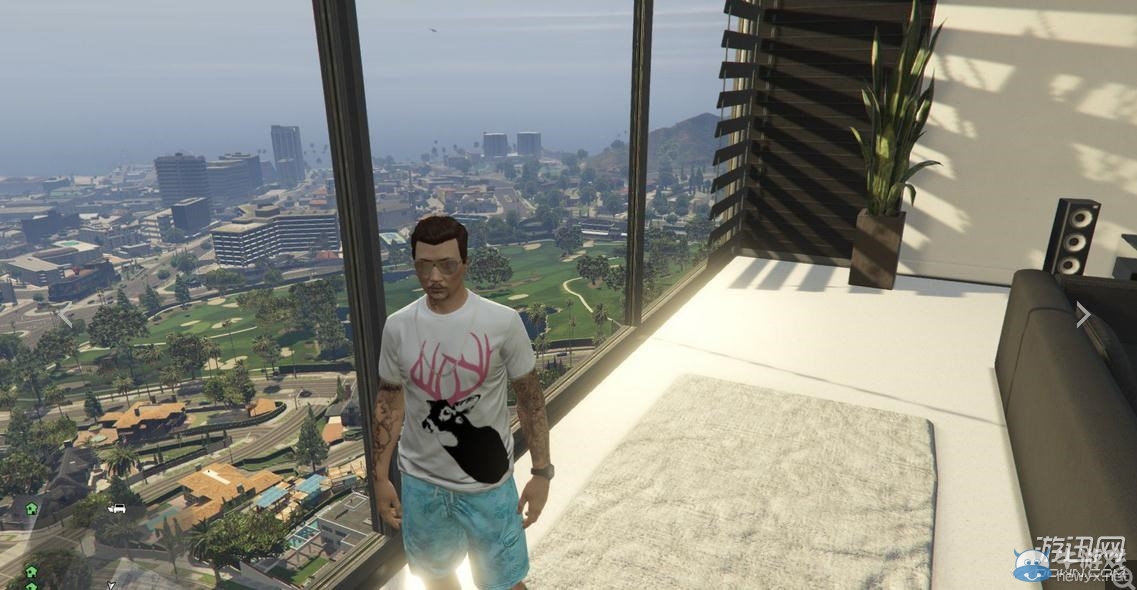 《GTA5》線上權(quán)貴天下日蝕3號(hào)閣樓黑白版裝飾圖解