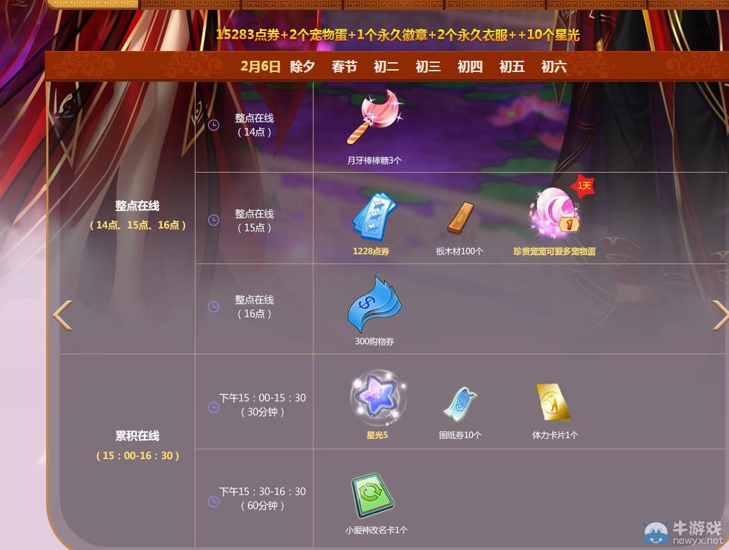 《QQ炫舞》2016春節(jié)在線大回饋