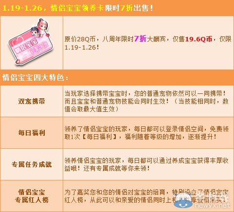 《QQ飛車》寶寶計劃甜蜜來襲 優(yōu)惠酬賓限時開啟！