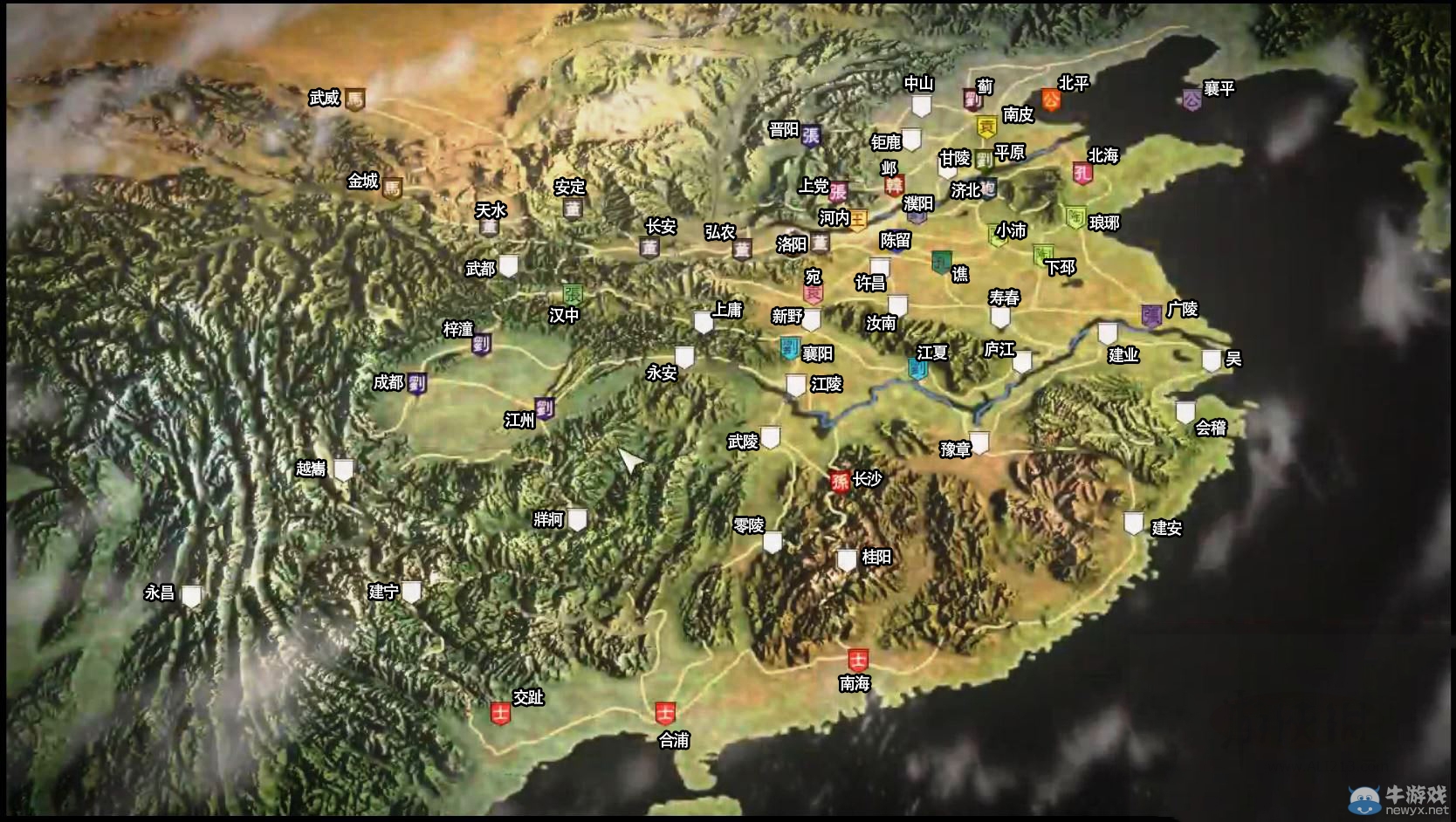 《三國志13》全城池分布大地圖一覽