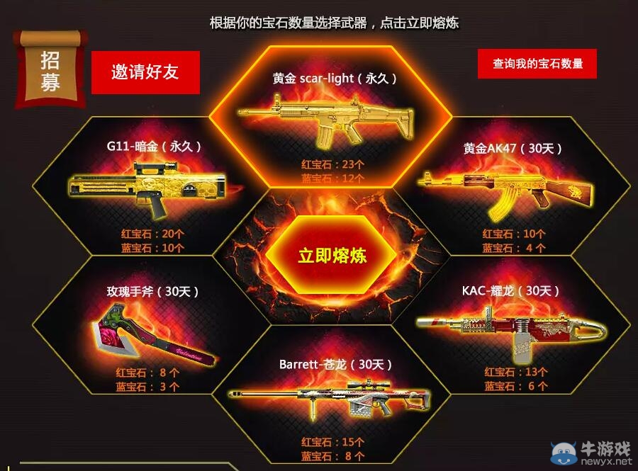 cf永久武器熔煉爐活動(dòng) 得永久黃金scar-light