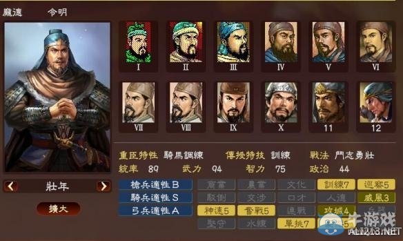 《三國志13》著名武將屬性數(shù)據(jù)大全