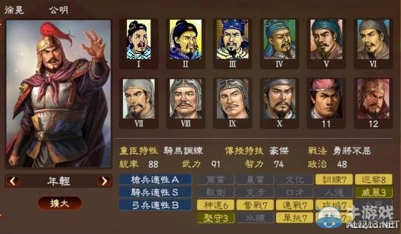 《三國志13》著名武將屬性數(shù)據(jù)大全