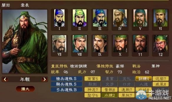 《三國志13》著名武將屬性數(shù)據(jù)大全