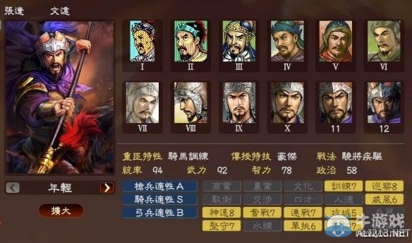 《三國志13》著名武將屬性數(shù)據(jù)大全