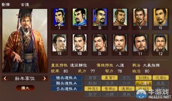 《三國(guó)志13》著名武將屬性數(shù)據(jù)大全