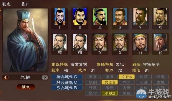 《三國志13》著名武將屬性數(shù)據(jù)大全