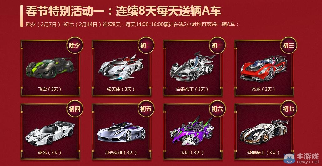 《QQ飛車(chē)》靈猴鬧春之春節(jié)7天樂(lè)