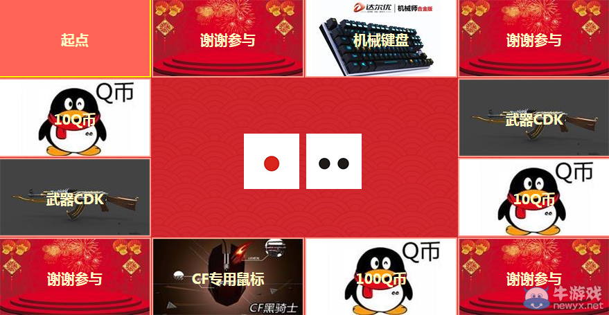 cf新春送好禮活動 每天擲骰子贏紅包