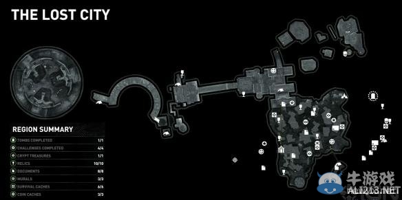《古墓麗影：崛起》材料獎杯及收集地圖大全