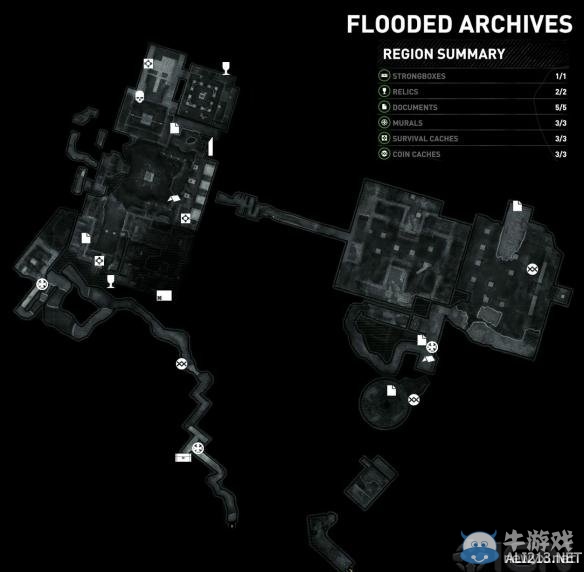 《古墓麗影：崛起》材料獎杯及收集地圖大全