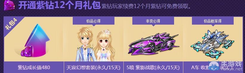 《QQ飛車》春節(jié)大回饋 紫鉆成長節(jié)節(jié)高