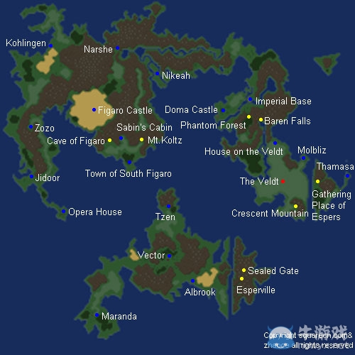 《最終幻想6》地圖：全世界地圖一覽