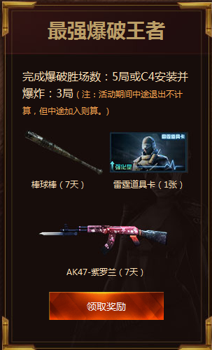 CF榮耀之巔 挑戰你的巔峰領獎勵