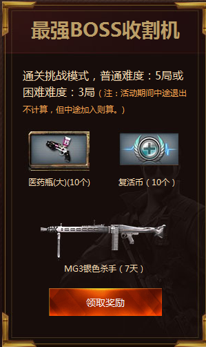 CF榮耀之巔 挑戰你的巔峰領獎勵