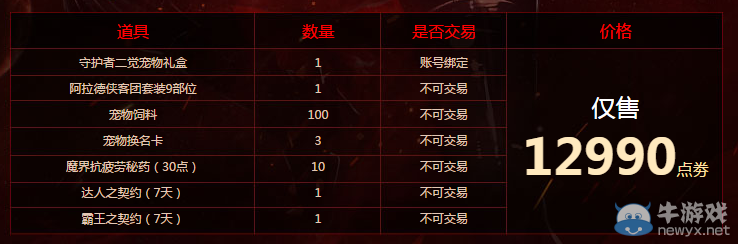 《DNF》守護者二覺萌寵禮包新鮮上架