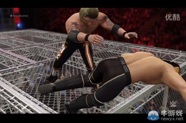 《WWE 2K16》將對手扔下鐵籠方法