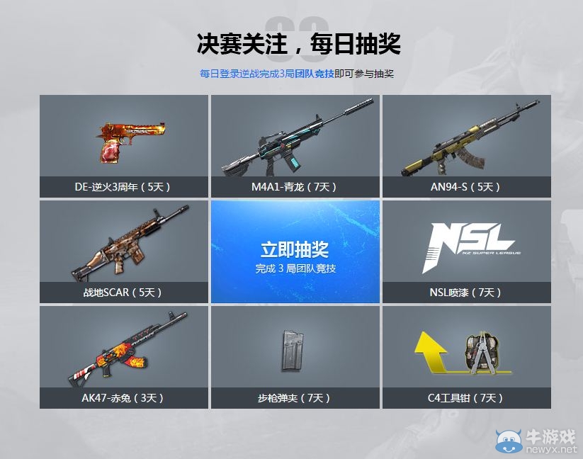 《逆戰》NSL S1總決賽競猜 簽到有獎