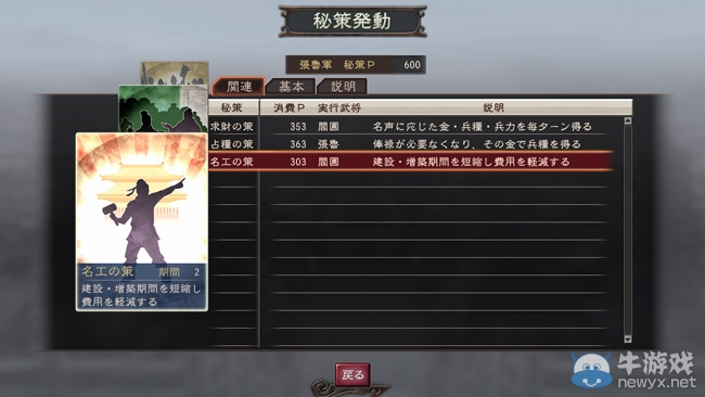 《三國(guó)志12：威力加強(qiáng)版》都市技術(shù)介紹