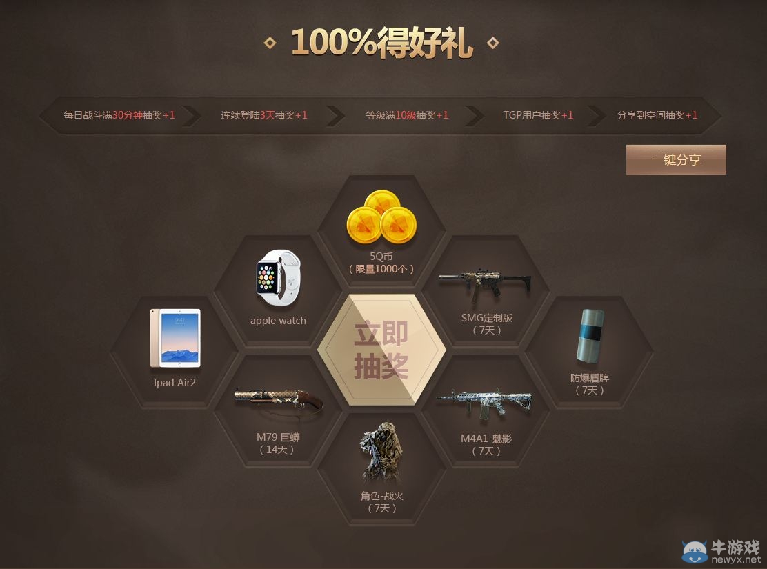 《使命召喚OL》全民電競月 人氣武器免費送