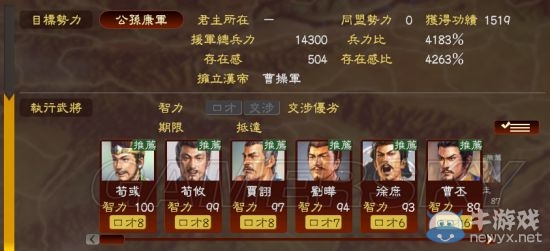 《三國志13》各劇本開局可勸降勢力解析