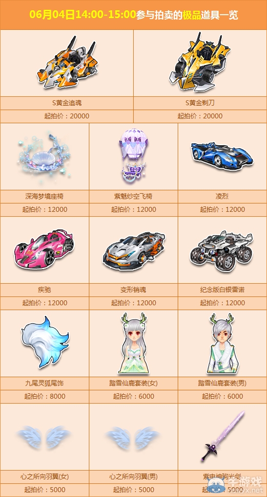 《QQ飛車》月初拍賣會(huì)火熱來(lái)襲，極品盛會(huì)等你來(lái)！