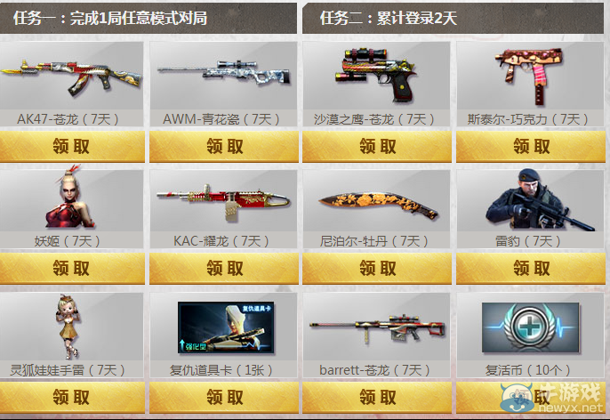 2017CF奪寶奇兵活動匯總 你抽中了嗎