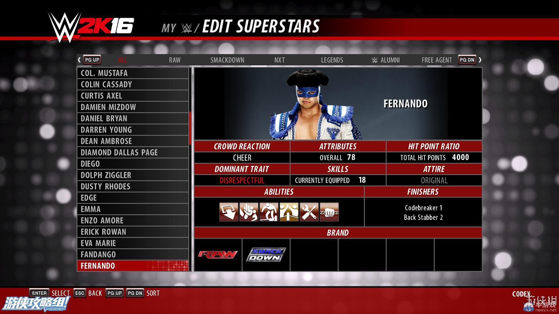 《WWE 2K16》PC版圖文教程攻略