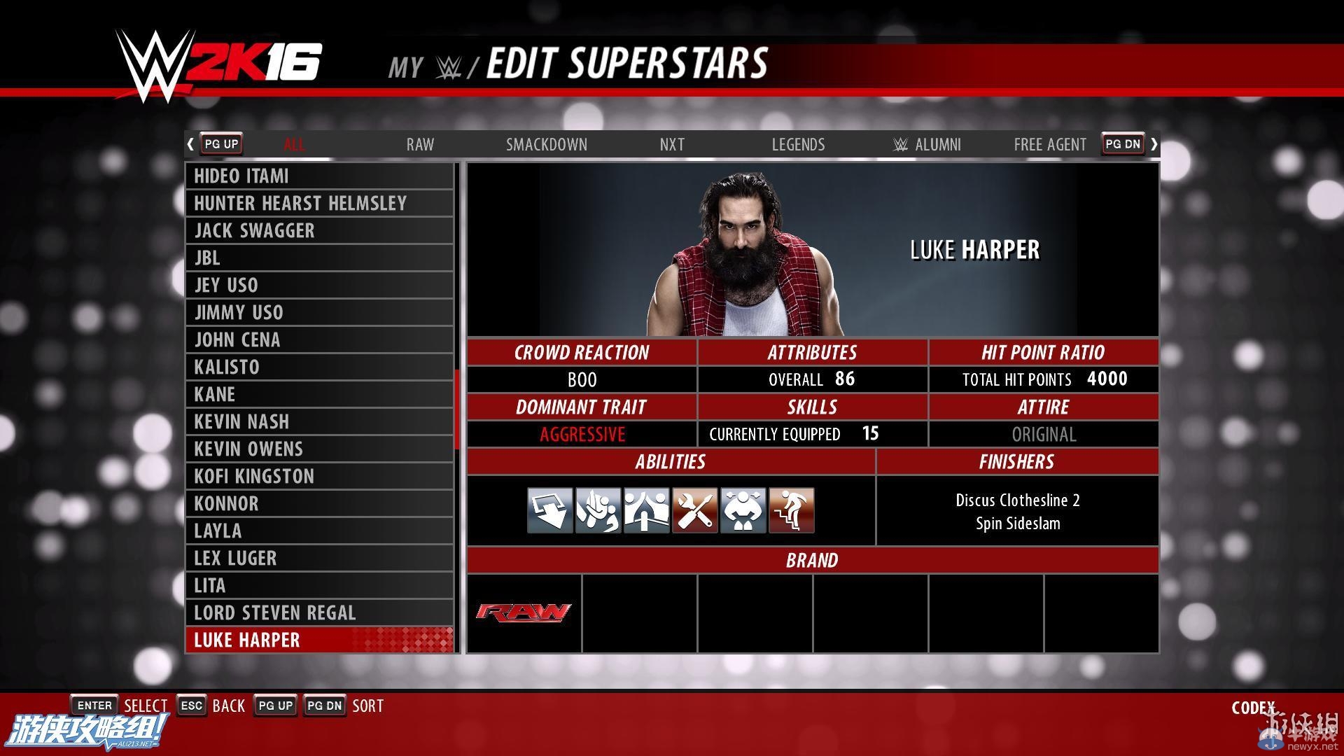 《WWE 2K16》PC版圖文教程攻略