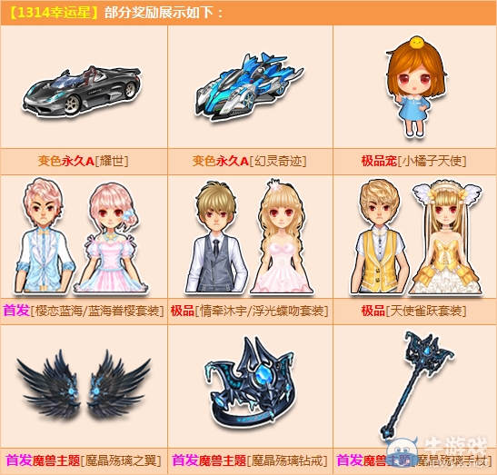 《QQ飛車》1314幸運(yùn)星 贏首發(fā)全系幸運(yùn)滿分！