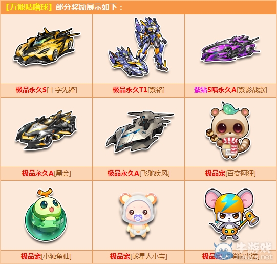 《QQ飛車》萬能咕嚕球更新，2Q幣贏永久S【十字先鋒】！