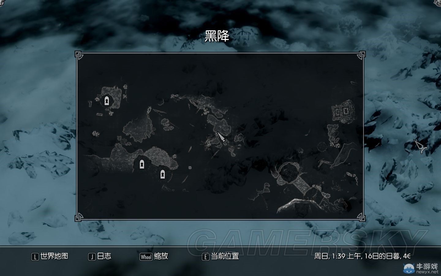 《上古卷軸5：天際》黑降猩紅奈恩位置介紹